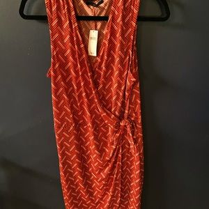 Banana Republic jersey wrap dress, size Large, sleeveless